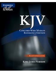Book: KJV Concord Wide-Margin Reference Black Goatskin KJ766:XME - Cambridge Bibles