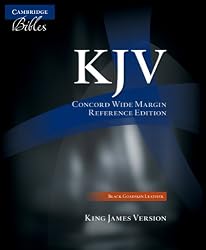 KJV Concord Wide-Margin Reference Black Goatskin KJ766:XME