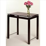 Contemporary Espresso Finish Breakfast Table