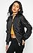 Women Ladies Classic Ma1 Padded Bomber Jacket Zip up Biker Coat