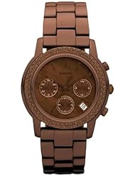 DKNY Womens Chronograph Brown Stainless Steel Watch NY8539