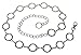 Ladies Metal Circle Chain Belt