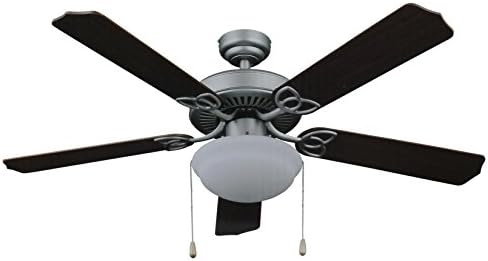 New Home Living Traditions Nickel Tri-mount Three Speeds 52" Home Ceiling Fan
