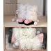 22cmドール用★BLYTHE ブライスにぴったり★シューズ/ブーツ FW086 ロングファーブーツ(ホワイト)/22cm Doll Shoes/Boots Long Fur Boot (White)_s-1