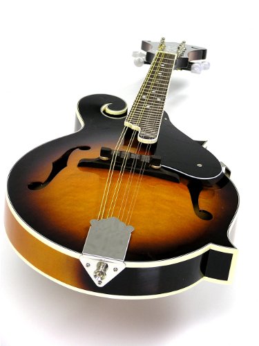 Sunburst F Style Mandolin w Hardshell Case and FREE CD Tuning Chart