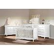 Mantova Two Piece Forever Convertible Crib Set in White