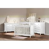 Mantova Two Piece Forever Convertible Crib Set in White