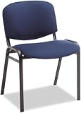 Alera SC67FA20B Reception-Style Stacking Chairs with Blue Fabric Upholstery