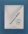 PHOTO MAT 16X20 SINGLE HAND-CUT WITH BEVEL EDGE-DARK BLUE (NAVY) WHITE CORE