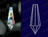 Icicle Drop 30% Lead Crystal Faceted 38mm - 1.5 inch #401-38 Set of 10pc
