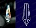 Icicle Drop 30% Lead Crystal Faceted 38mm - 1.5 inch #401-38