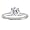 14k White Gold Round Diamond Ring (3/4 ct, E-F Color, I1 Clarity), Size 6