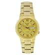Seiko Men's SNKA24 Stainless Steel Analog with Gold Dial Watch