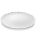 Alessi Dressed Round Tray in Steel Colored with Epoxy Resin, White 13.75