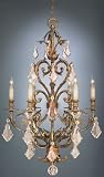 Fine Art Lamps Verona 181540 Large 6-LT 360w (45H x 26W) Chandelier Lighting in Veronese Gold