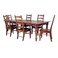 7 Pc Rectangular Table Set - Antique Bronze