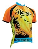Hawaii Orange Bicycle Jersey Large