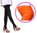 Black Omen（ブラックオーメン）妊婦 マタニティ用 つま先なし かかとなし 10分丈 アジャスター付き カラータイツ（レディース・女性用）トレンカ 妊娠 綿 コットン カラフル カジュアル シ