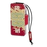 Caseman - Etuis universel contraste Rouge beige avec dragonne