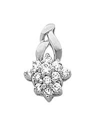 Platinum Diamond Cluster Pendant - 0.27 Ct. -- LIFETIME WARRANTY