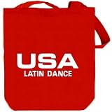 Usa Latin Dance / Athletic America Sports Tote Bag (Red, Canvas, Unisex)