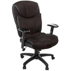 Kathy Ireland Office by Martin Market Street Task Chair, Black Fabric/Gray Mesh