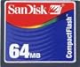 SanDisk - Flash memory card - 64 MB - CF (pack of 2 )