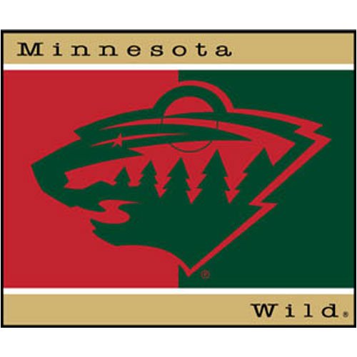 Buy NHL Hockey Minnesota Wild 60X50 All-Star Blanket Throw - Fan Shop Sports Merchandise by Biederlack