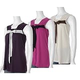 Belle du Jour Juniors Empire Waist Sleeveless Top