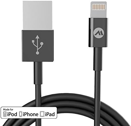 GH Brothers [Apple MFI Certified] USB Cable with Lightning Connerctor for iPhone/iPad/iPod (Black)