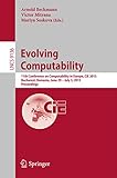 Evolving computability : 11th Conference on Computability in Europe, CiE 2015 Bucharest, Romania June 29-July 3 2015 : proceedings