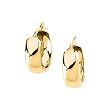 14K Yellow Gold 12.50 MM Hoop Earrings