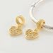 18k Gold on 925 Sterling Silver European Style