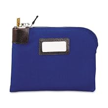MMF Industries Seven-pin Security/Night Deposit Bag with 2 keys, Cotton Duck, 11 x 8-1/2 Inches, Royal Blue (2330881W08)