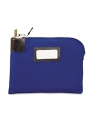 MMF Industries Seven-pin Security/Night Deposit Bag with 2 keys, Cotton Duck, 11 x 8-1/2 Inches, Royal Blue (2330881W08)