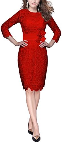RongStore Red sheath lace mother of bride evening prom dress X8315