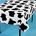 Cow Print Plastic Tablecloth