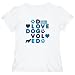 T-Shirt Womens White " Boykin Spaniel / LOVE DOG ! " Dogs