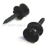 Mighty Mite Vintage Style Strap Buttons For Guitar & Bass Qty 2 - Black