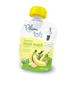 Plum Organics Tots Mish Mash-Banana, 3.17-Ounce Pouches (Pack of 12)
