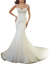 Sexy Ankle Length Tulle Sweetheart Beaded Lace Wedding Dress 