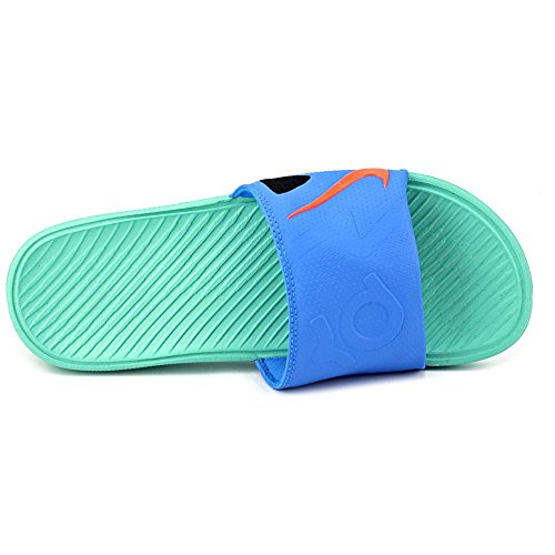 Nike Solarsoft KD Men Slide Sandals Vivid Blue/Black/Total Orange 631402-480