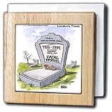 DIED OF FATAL ERROR R.I.P. - 6 Inch Tile Napkin Holder
