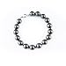 AugustinaJewelry Single Strand 7-7.5 Inch 10MM Black Shell Pearl Bracelet