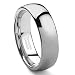 Tungsten Carbide Men\'s Polished Plain Dome Wedding Band Size 7-13