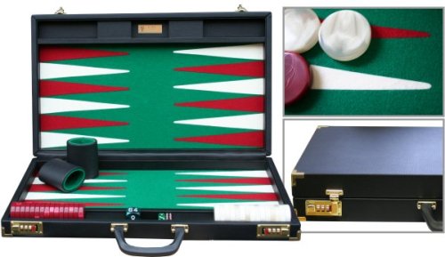 DOUBLE SIX 01 Backgammon , Handarbeit - Made in Germany by FTH (pro Stück)
