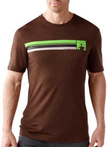Smartwool Herren T-Shirt Logo Stripe, espresso, L, SF904 Preisvergleich