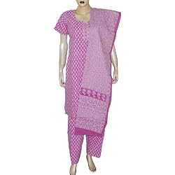 Indian Salwar Suit Cotton Printed Clothes Size M (slk442)