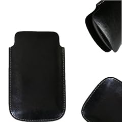 NFE Etui offen Lederetui Tasche Holster Handy H�lle simvalley MOBILE Easy 5