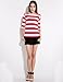 Camii Mia 3/4 Sleeve Shirts for Women, Striped Tee Shirts Cotton Stretchy Lightweight Slim Fit